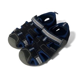 Pediped Toddler Boy’s Sandals Size 8.5 Sahara Blue Gray